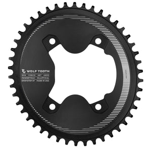 Drop-Stop St / 46T Aero Oval 110 BCD Asymmetric 4-Bolt Chainrings for Shimano GRX Cranks