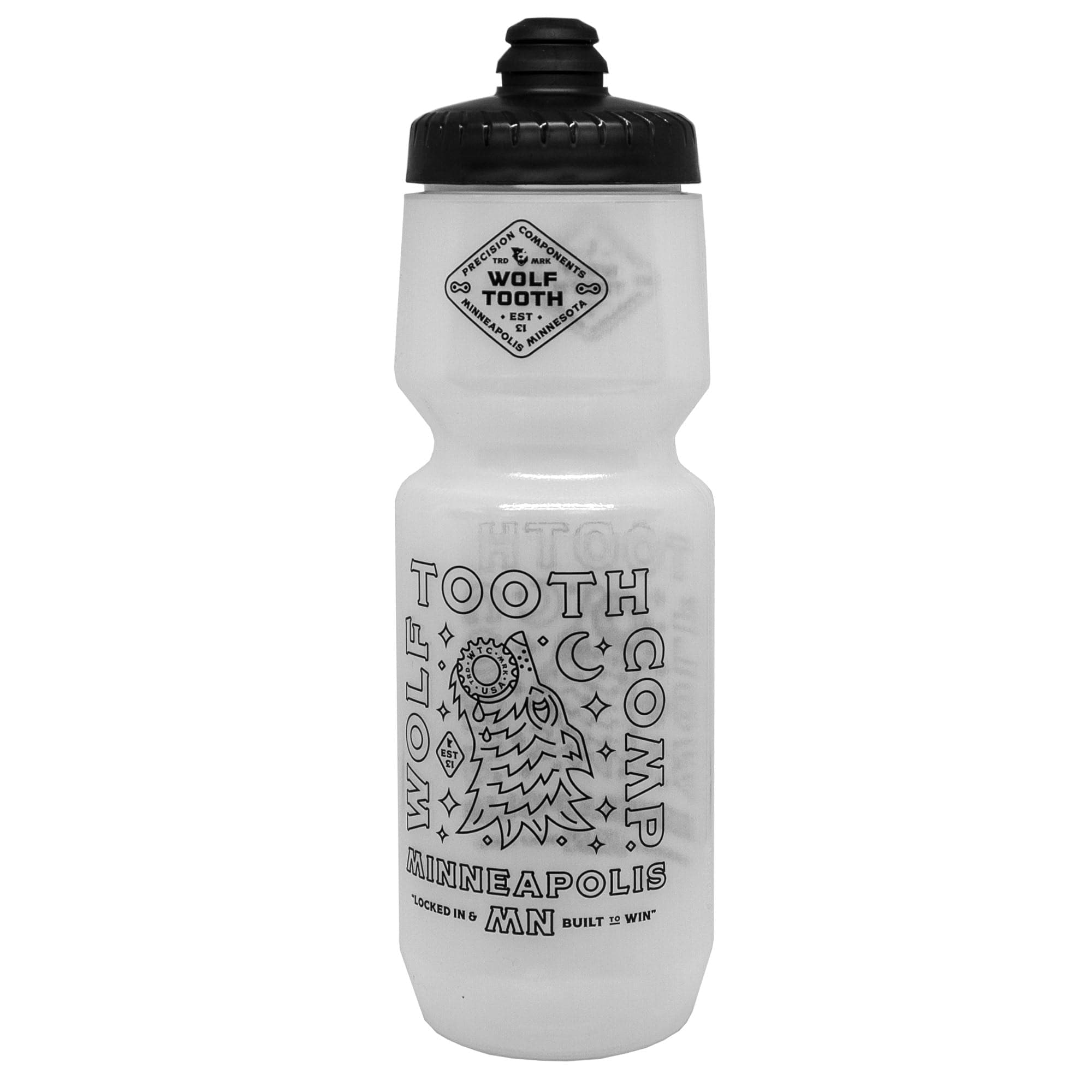 Clear / 26oz Wolf Tooth Locked In Water Bottle 26oz