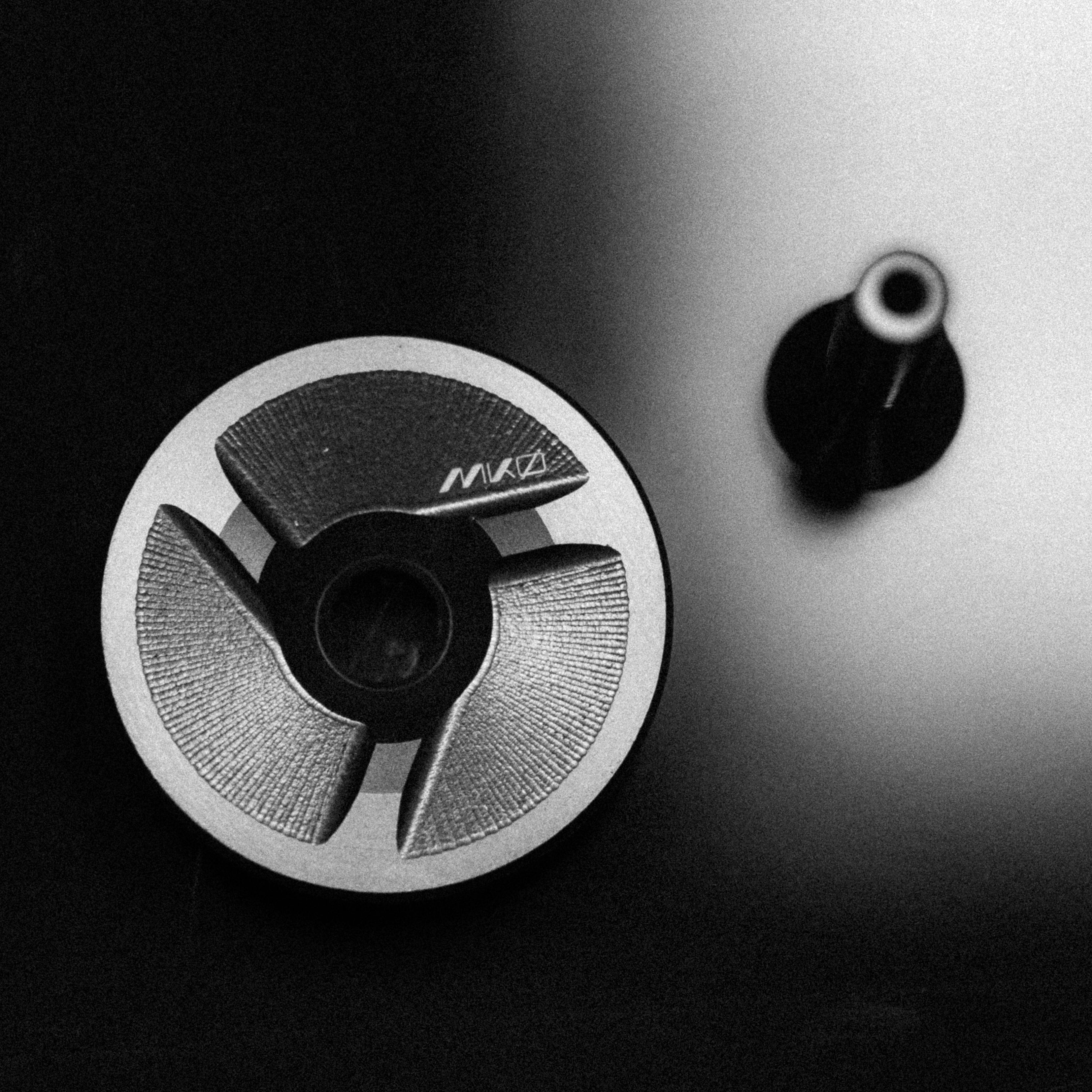 Shadow Gray MK0 Ultralight Low Profile Stem Cap