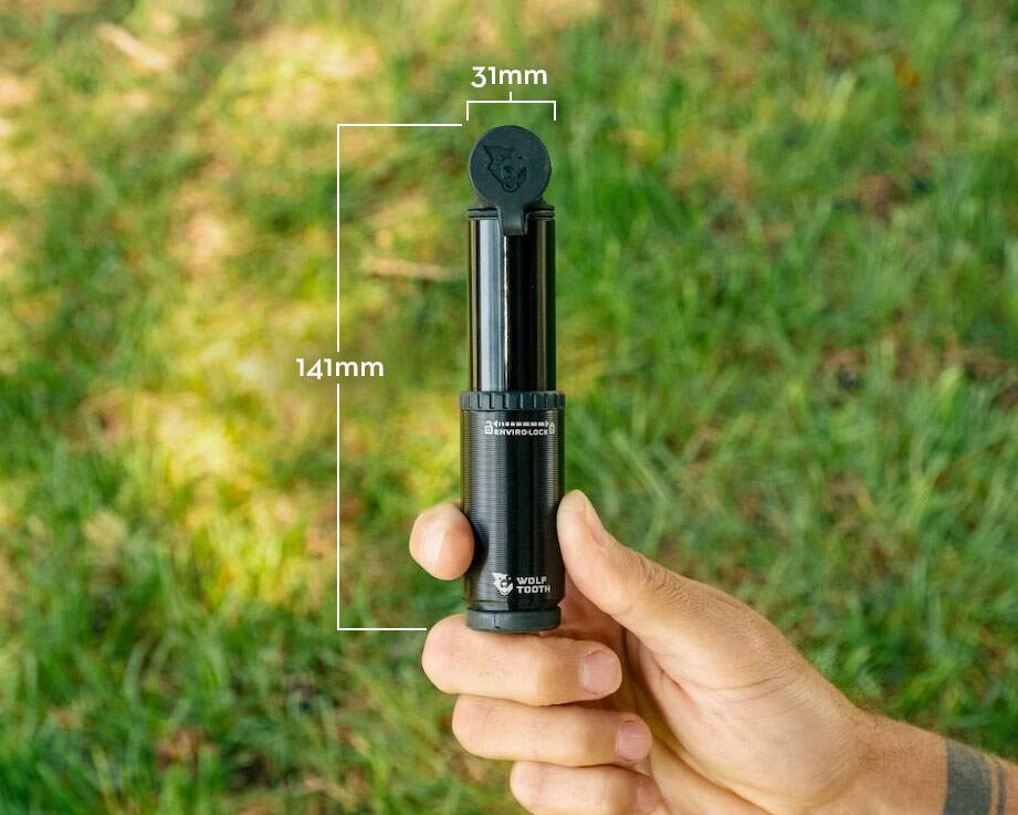 EnCase Pump 40cc product dimensions.