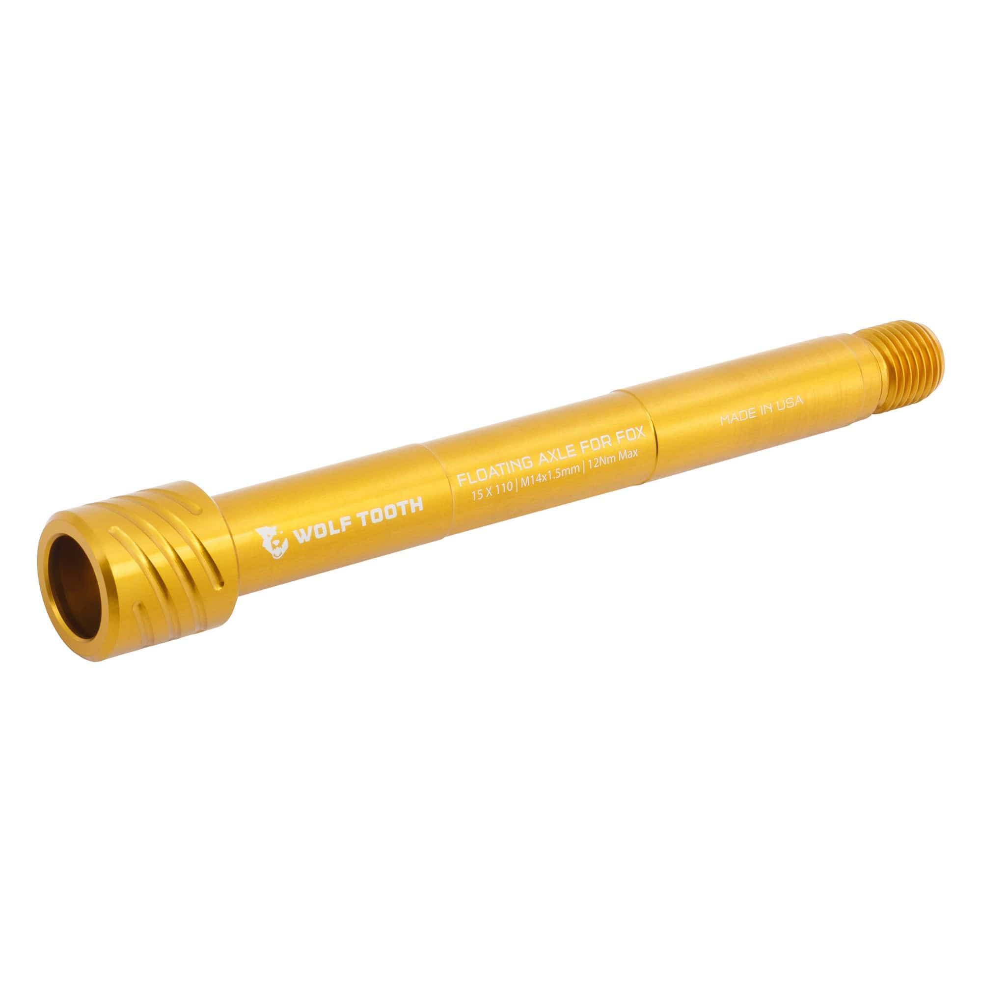 Gold Floating Axle for Fox Suspension Forks