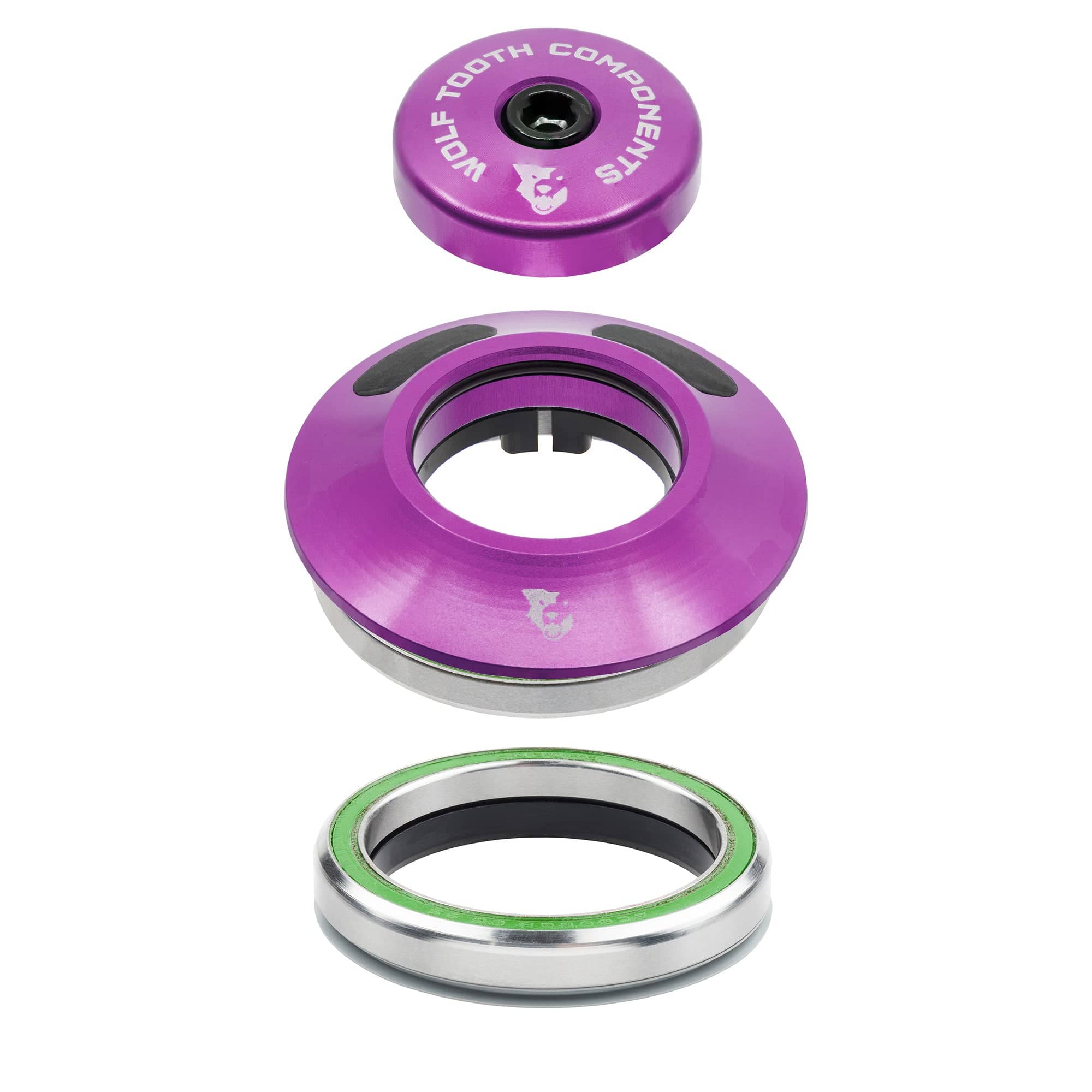 IS52 Upper & Lower Set / Ultraviolet Purple Wolf Tooth Premium IS52 Aero Headset for Semi-Internal Routing