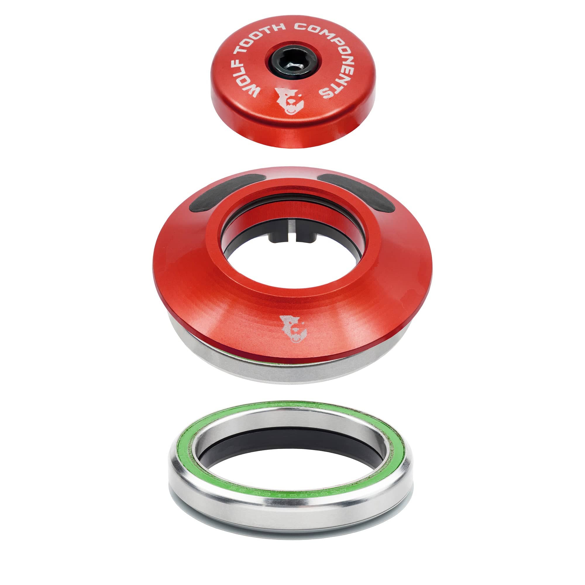 IS52 Upper & Lower Set / Red Wolf Tooth Premium IS52 Aero Headset for Semi-Internal Routing