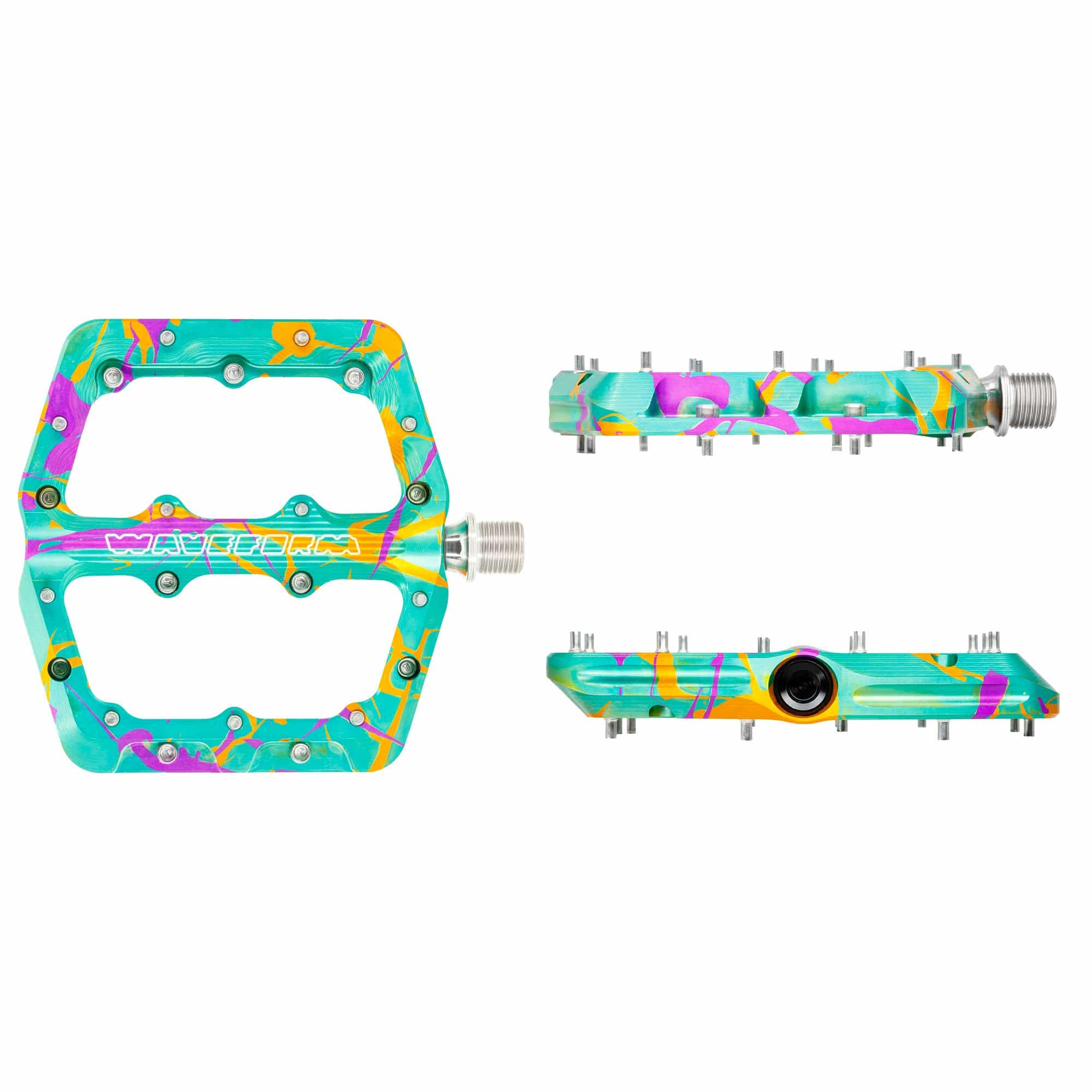 Large / Tropical Shirt Limited Edition Waveform Aluminum Pedals - Tropical Shirt