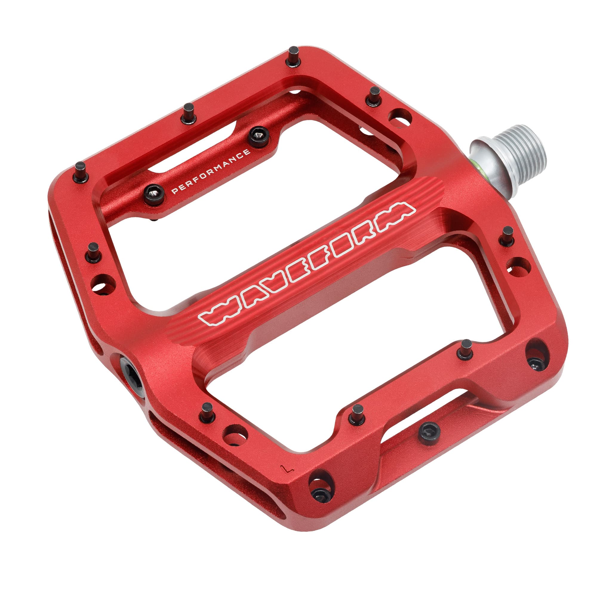 Large / Red Waveform Performance Aluminum Pedals