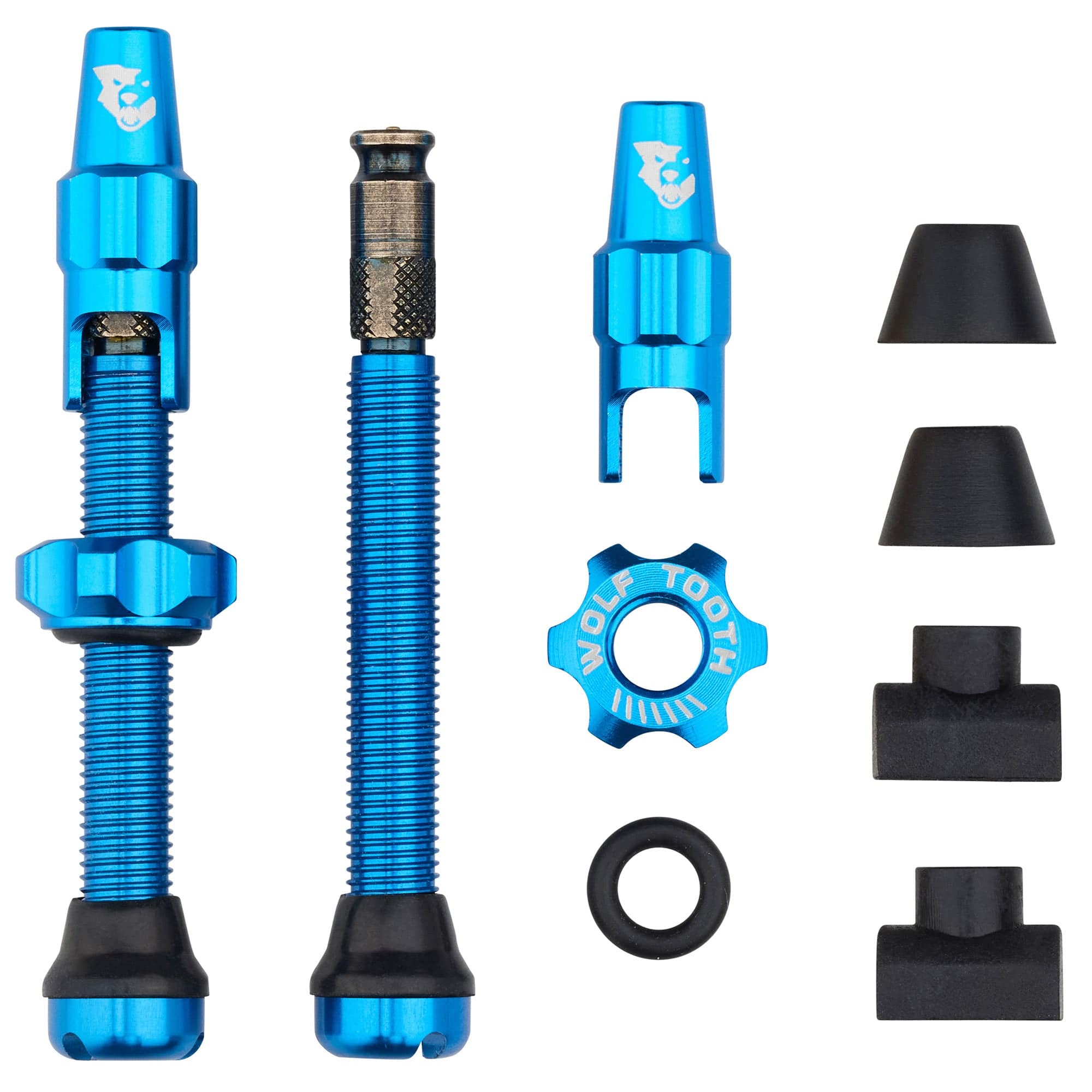 44mm / Blue Tubeless Valve Stem Kit for Clik Valve