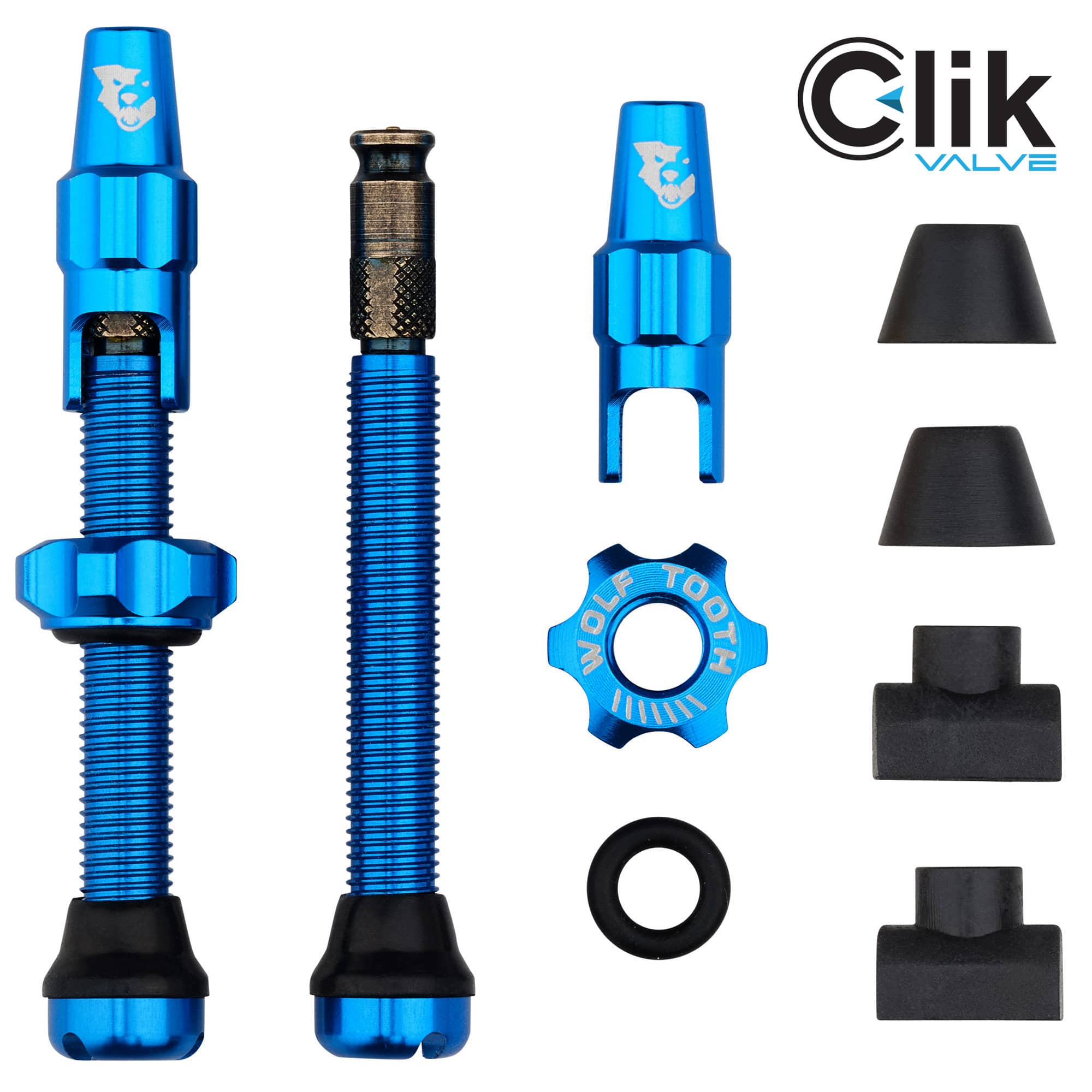 Tubeless Valve Stem Kit for Clik Valve – Wolf Tooth Components