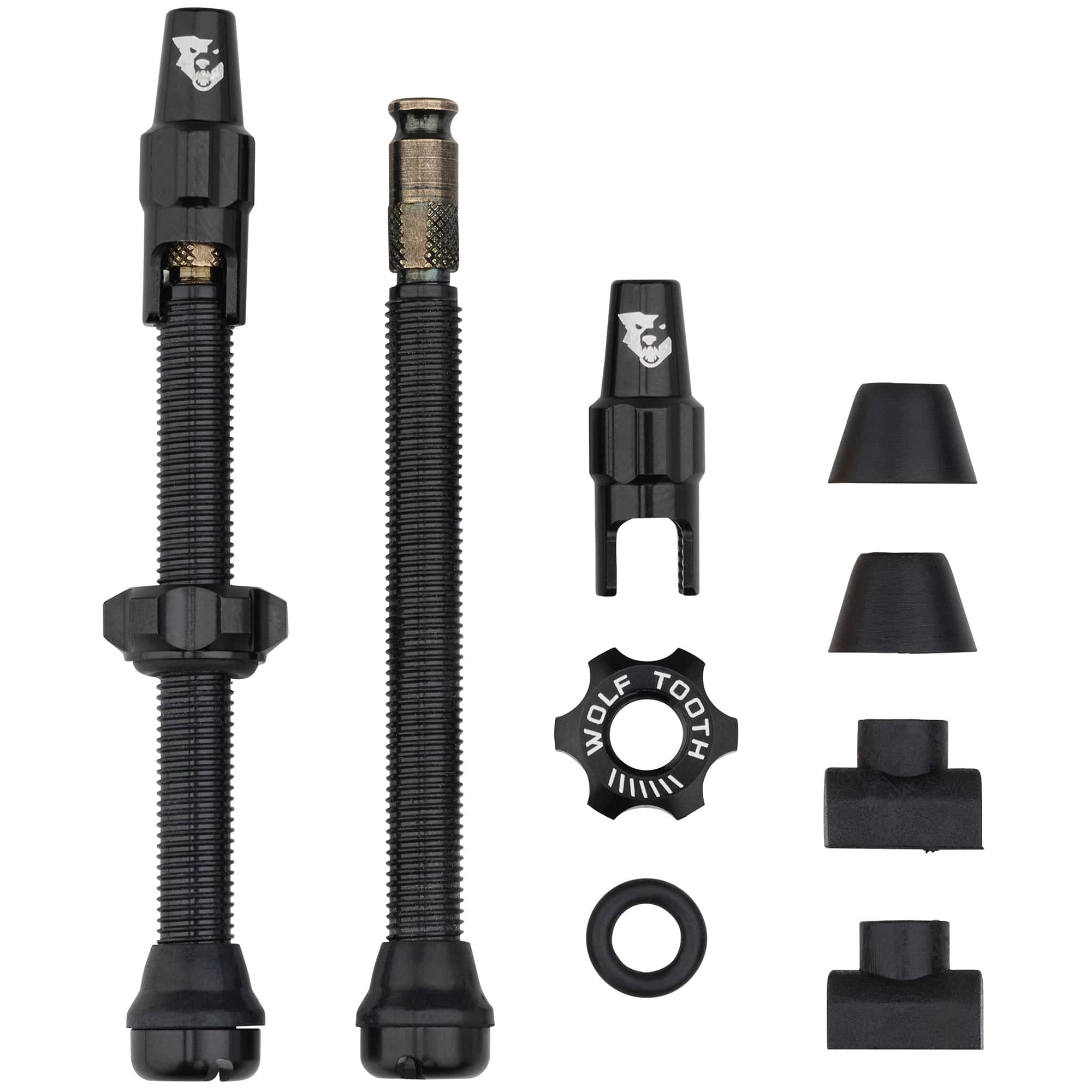 60mm / Black Tubeless Valve Stem Kit for Clik Valve