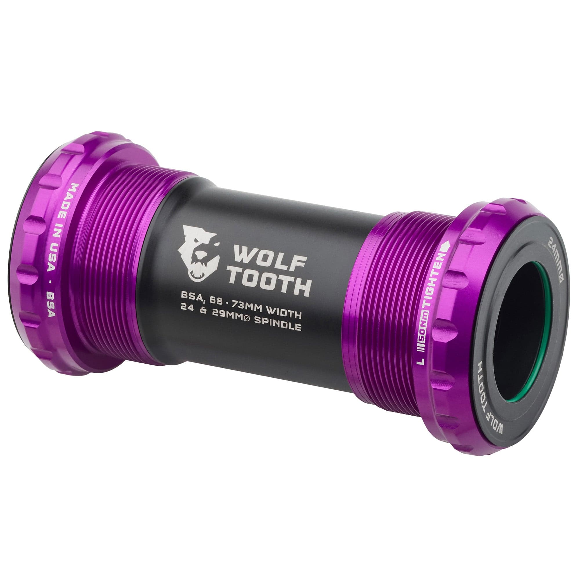 24mm / Ultraviolet Purple BSA Bottom Bracket