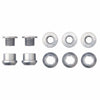 Aluminum / Raw Silver Set of 5 Chainring Bolts+Nuts for 1X