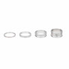 3,5,10,15mm Kit / Raw Silver Precision Headset Spacers