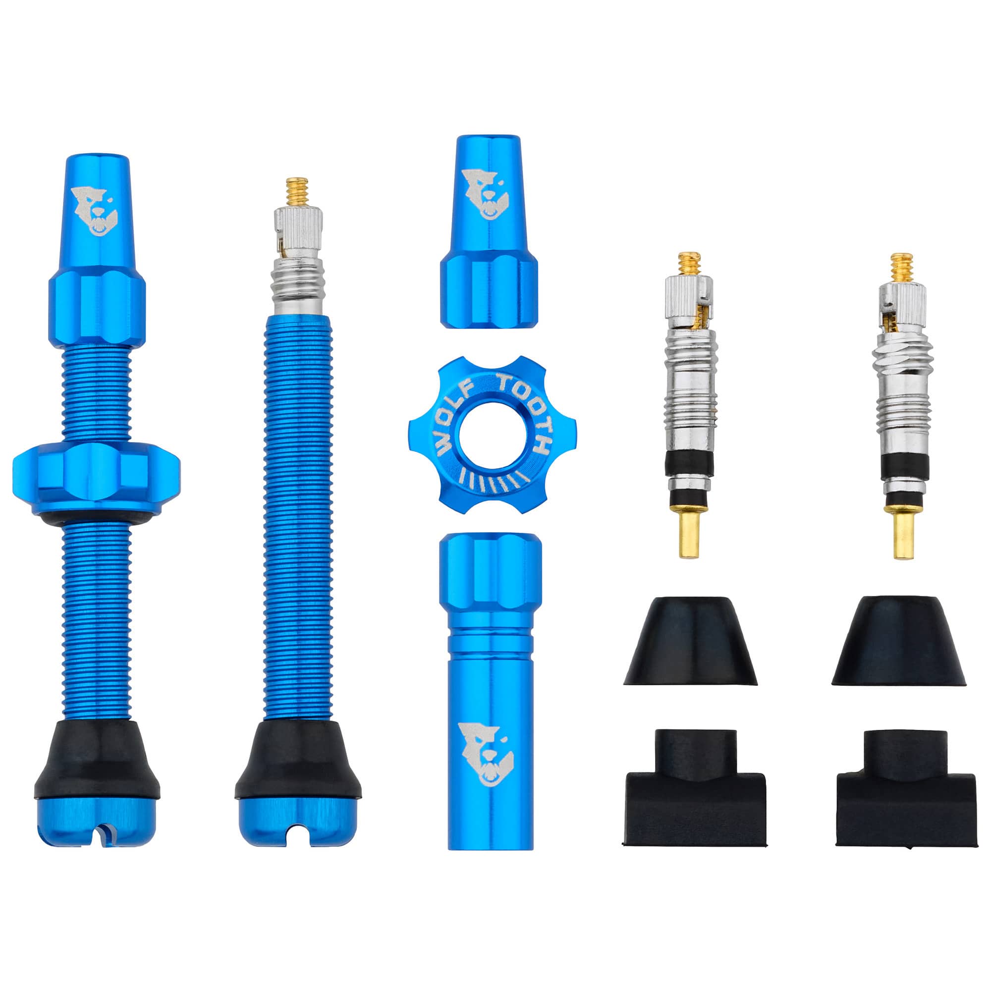 44mm / Blue Tubeless Presta Valve Stem Kit