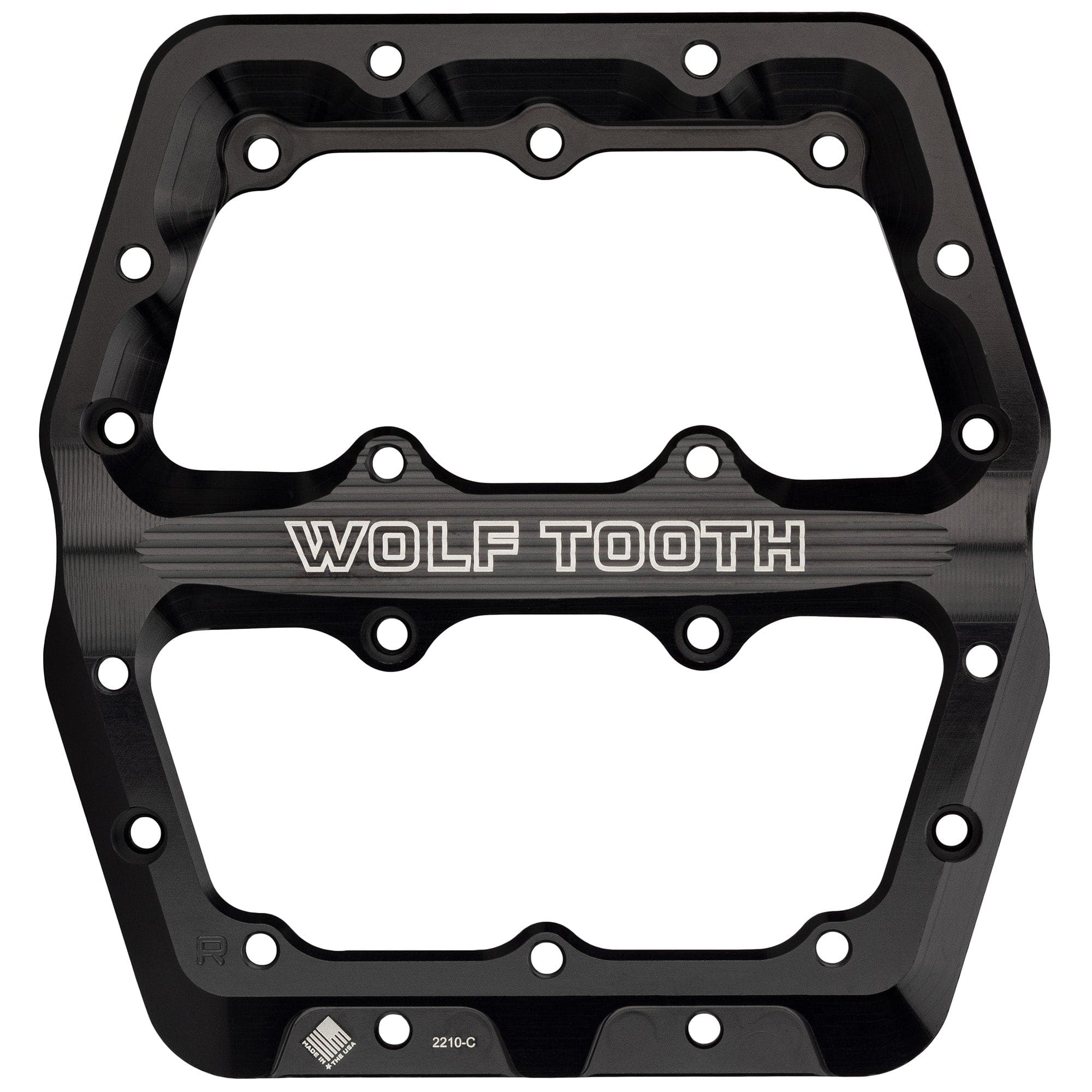 Large Right Pedal Body - Black Waveform Pedals Replacement Parts