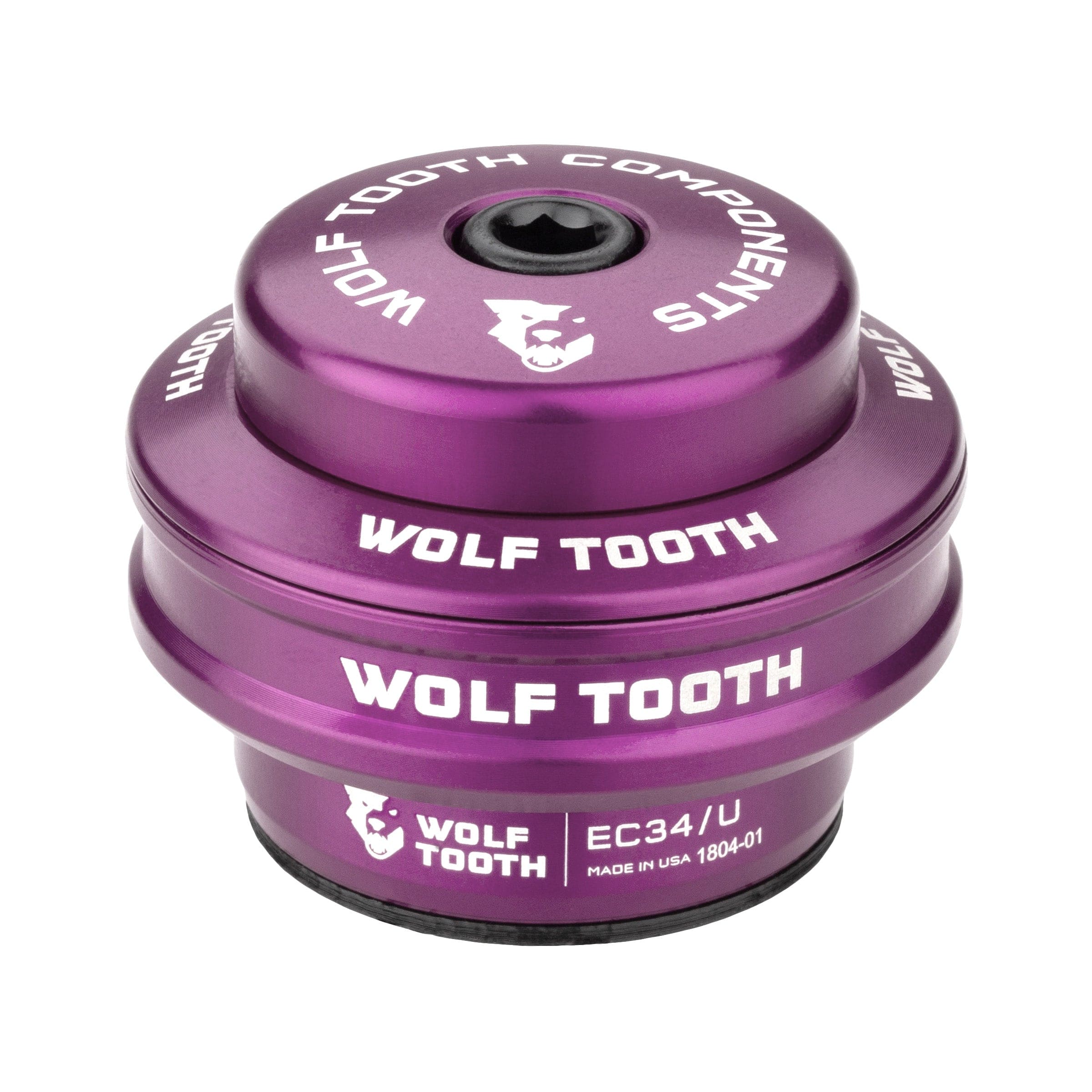 Upper / EC34/28.6 16mm Stack / Purple Wolf Tooth Performance EC Headsets - External Cup