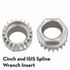 Silver / Ultralight Cinch/Shimano/Spline Wrench Insert Pack Wrench Steel Hex Inserts