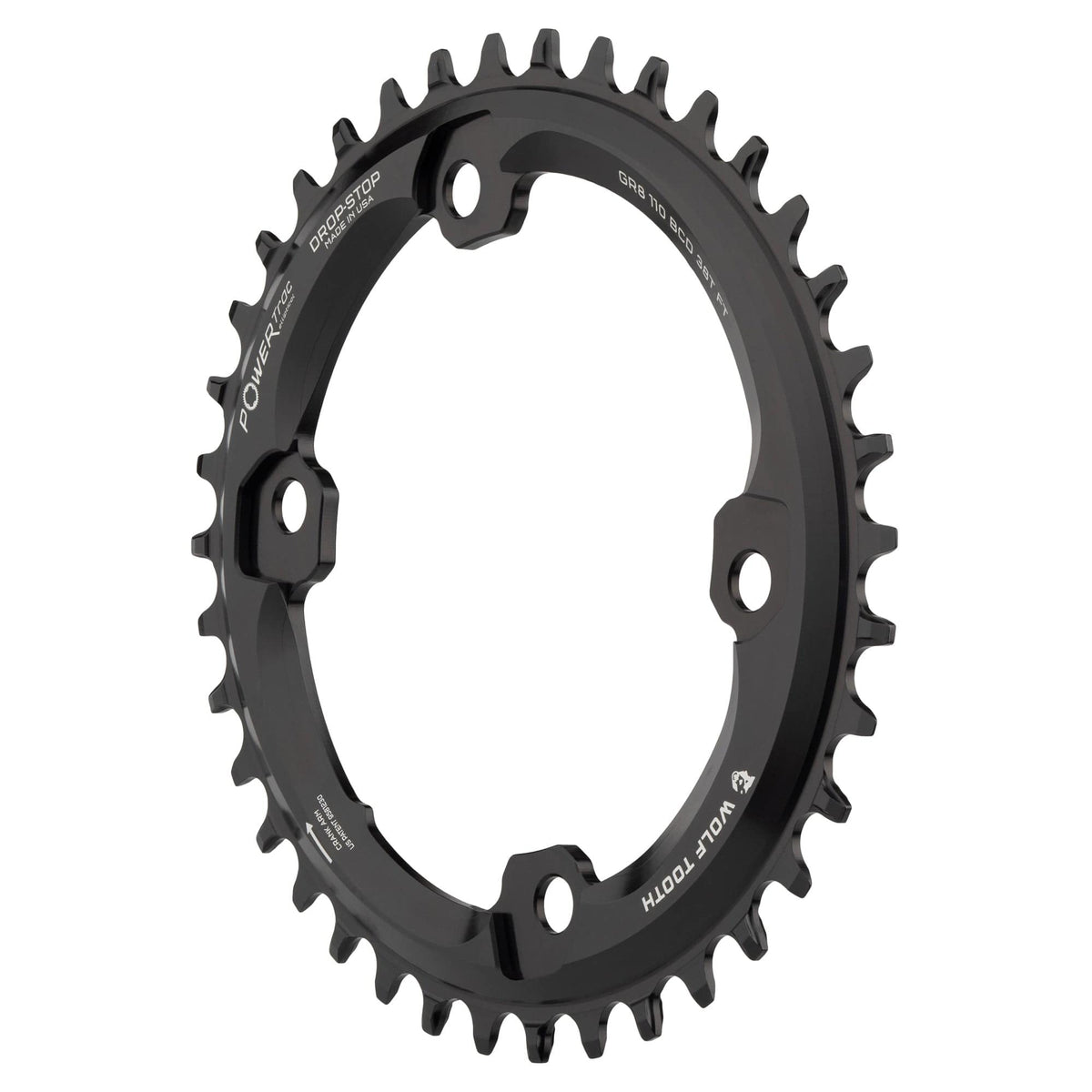 Oval 110 BCD Asymmetric 4-Bolt Chainrings for Shimano GRX Cranks