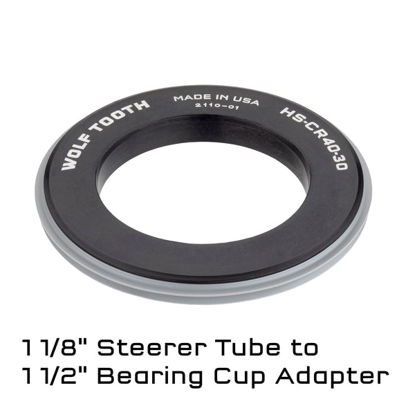 Adapter 1 1/8" Steerer to 1 1/2" bearing cup Crown Race Adapters