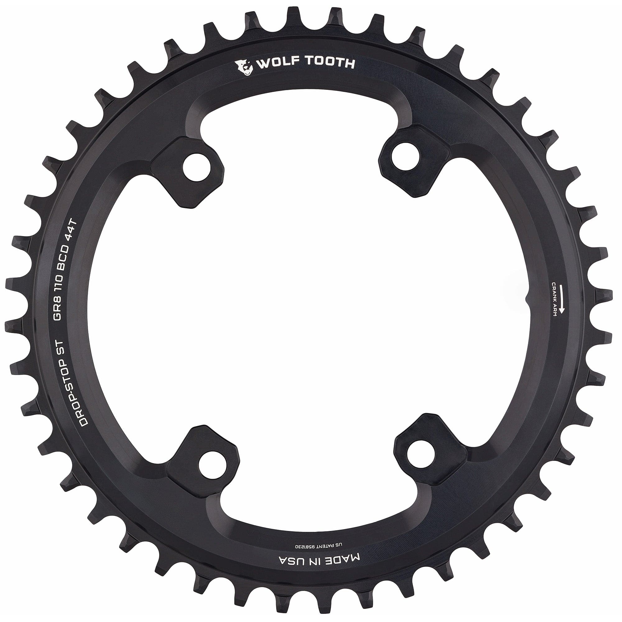 Chainring Bcd 110 BCD Asymmetric 4-Bolt Chainrings for Shimano GRX Cranks