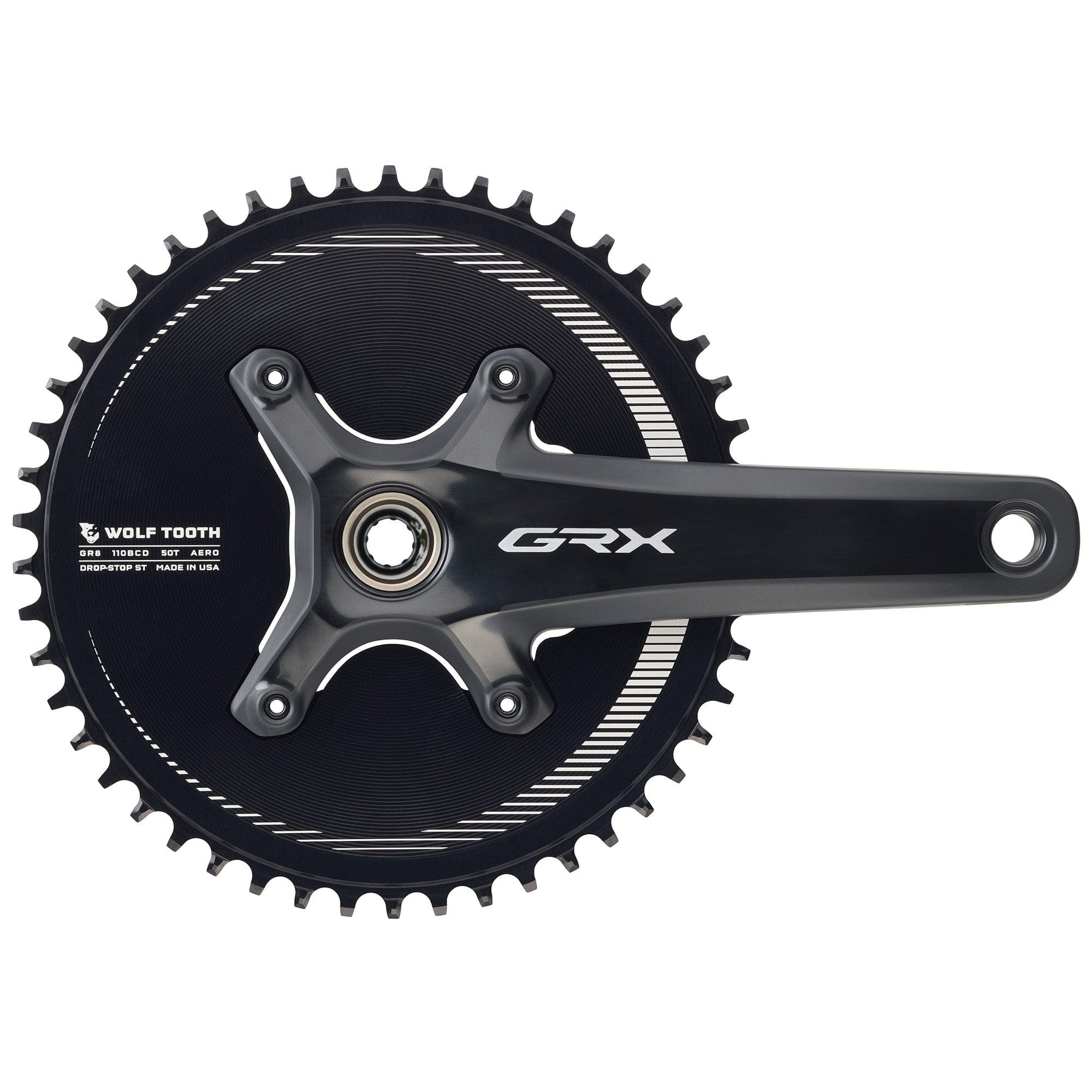 110 BCD Asymmetric 4Bolt Chainrings for Shimano GRX Cranks