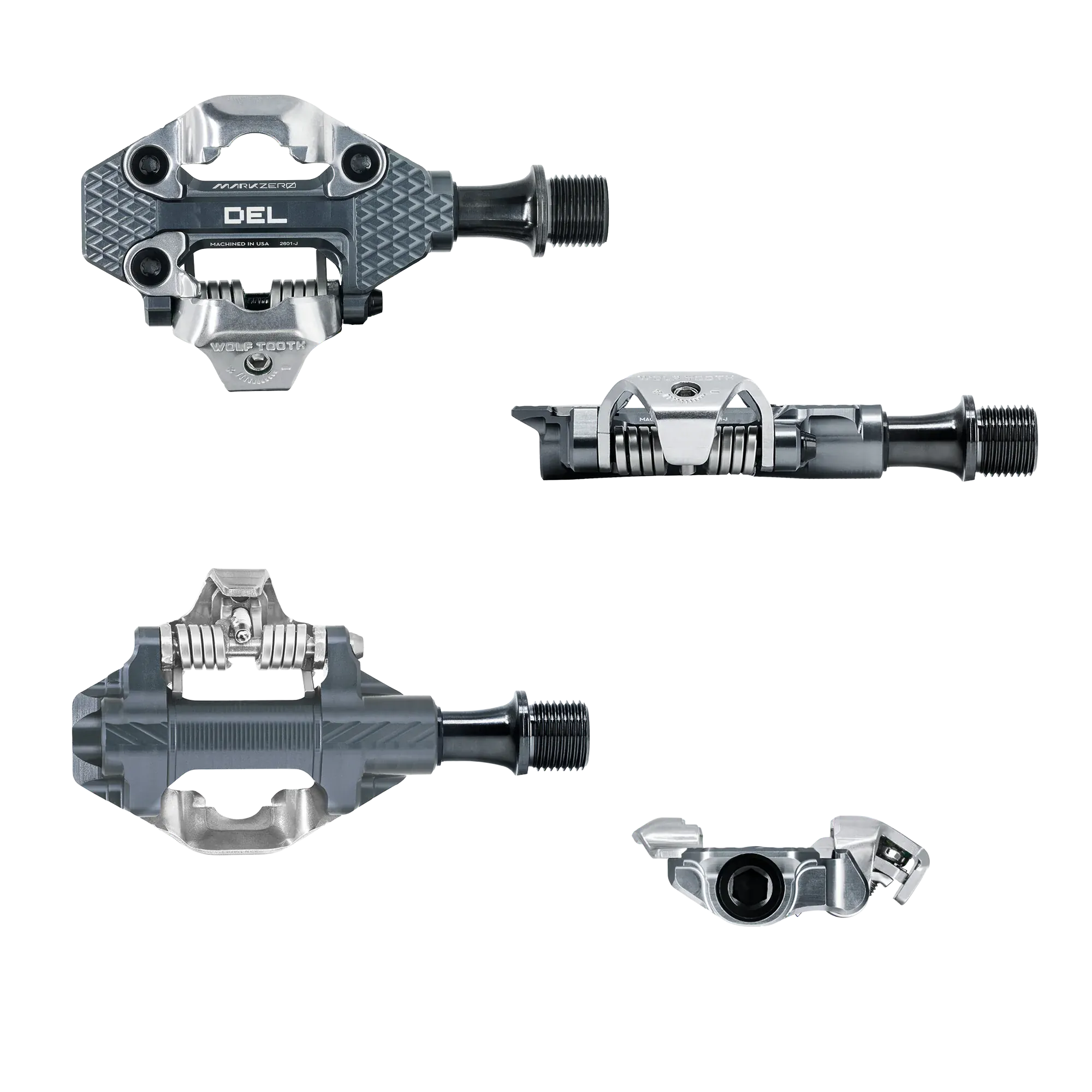 Shadow Gray DEL Gravel Race MK0 Clipless Pedal