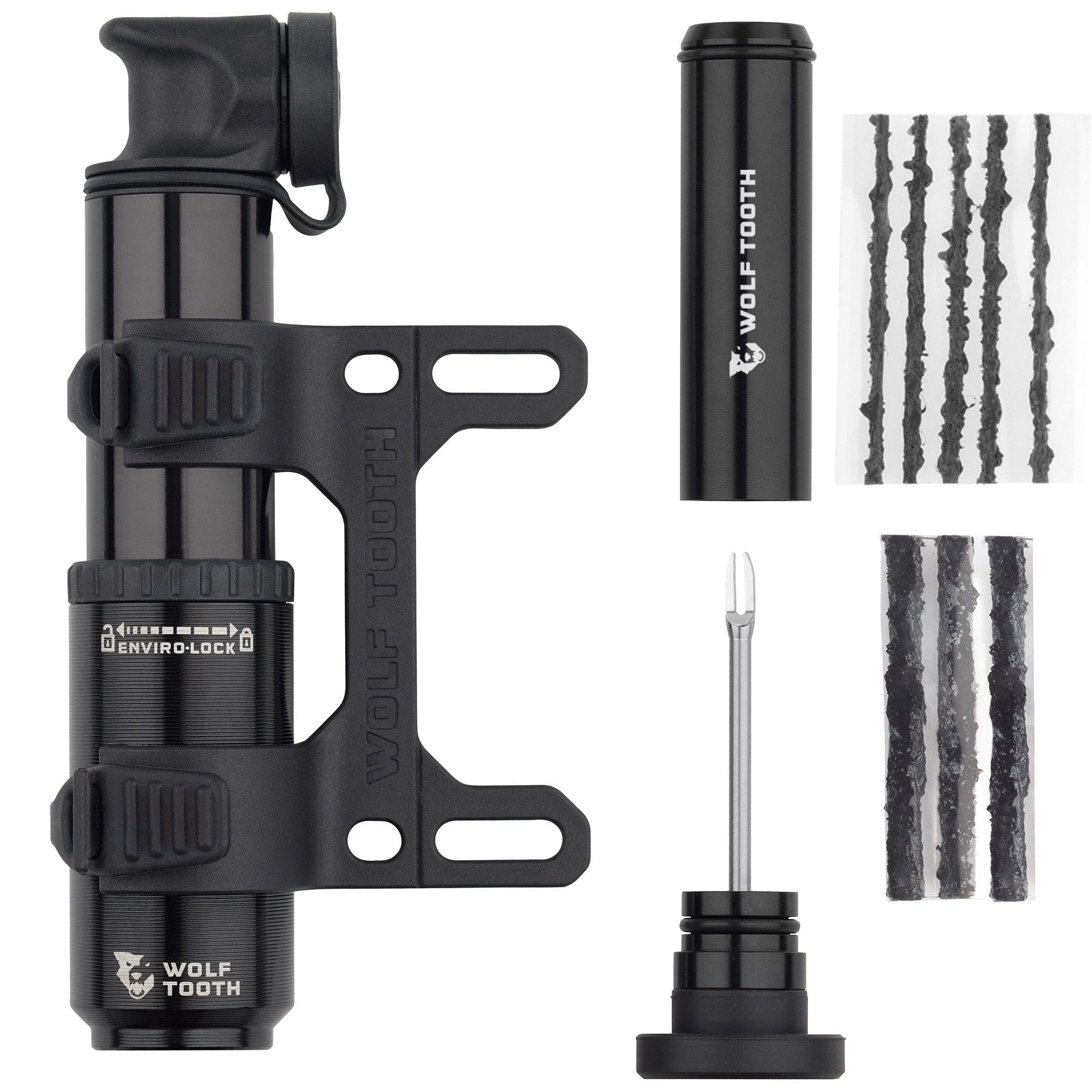 Black / 40cc Pump with Tubeless Tire Plug Tool EnCase Pump 40cc