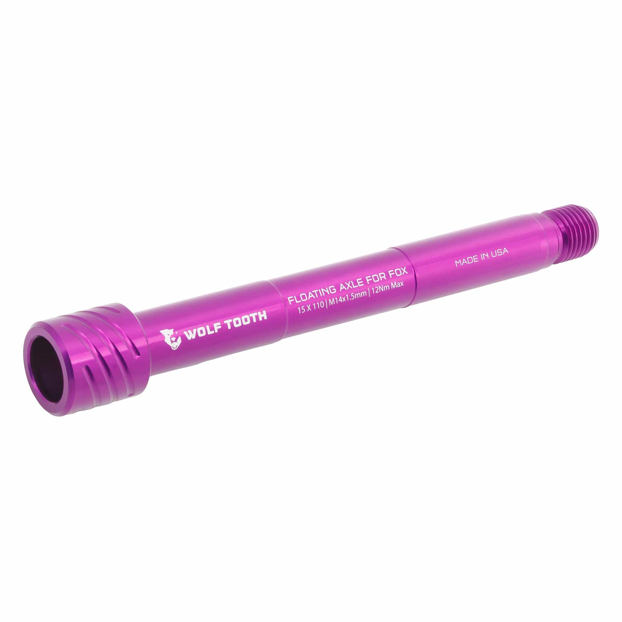 Ultraviolet Purple Floating Axle for Fox Suspension Forks