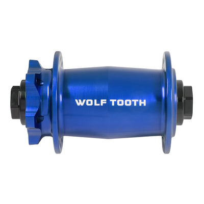 Blue / 28h Mountain Front Hub - J-Bend 6-Bolt Boost