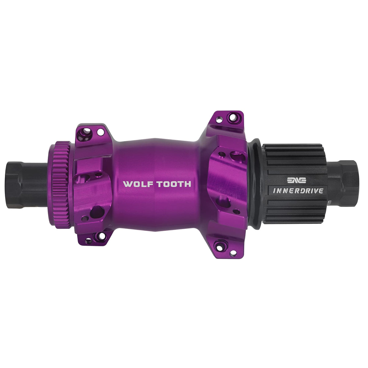 Ultraviolet Purple / Micro Spline / 100t Road / Gravel Rear Hub - Straight Pull Centerlock