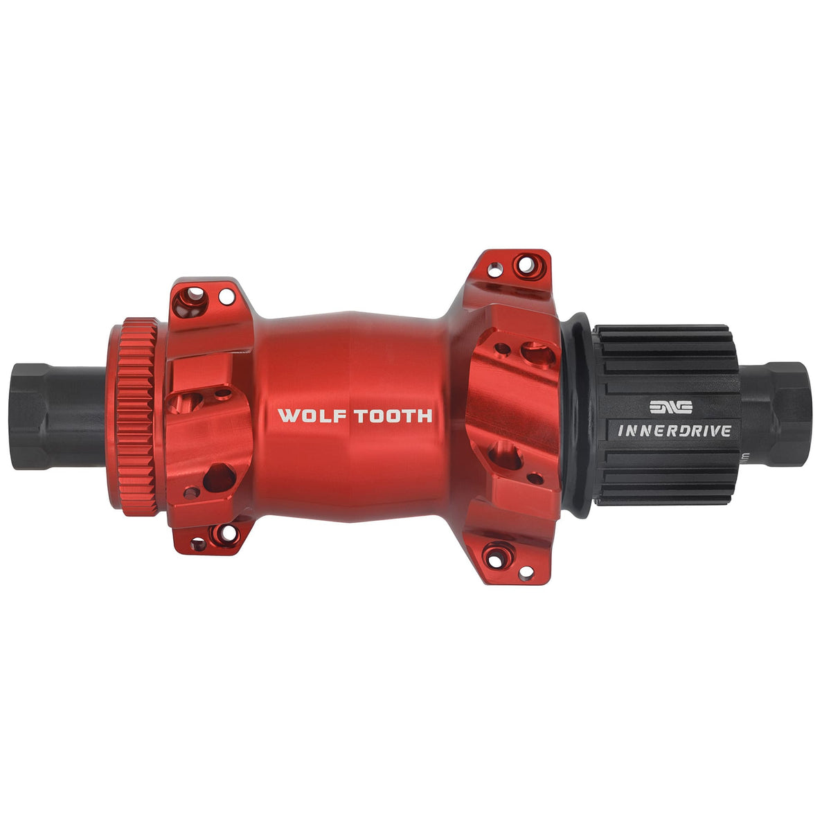 Red / Micro Spline / 80t Road / Gravel Rear Hub - Straight Pull Centerlock