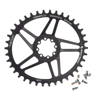 38T / Drop-Stop B Oval Direct Mount Chainrings for SRAM 8-Bolt Gravel / Road Cranks