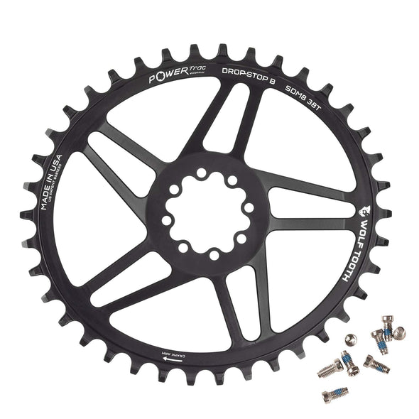 38T / Drop-Stop B Oval Direct Mount Chainrings for SRAM 8-Bolt Gravel / Road Cranks