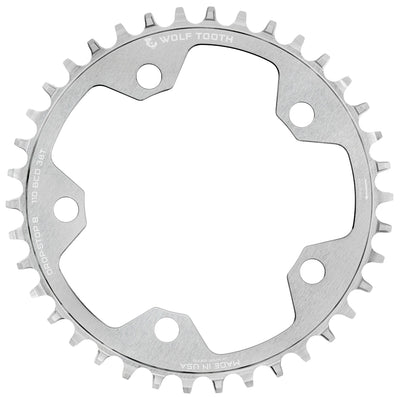 Drop-Stop B / 38T 110 BCD Gravel / CX / Road Chainrings - Raw Silver