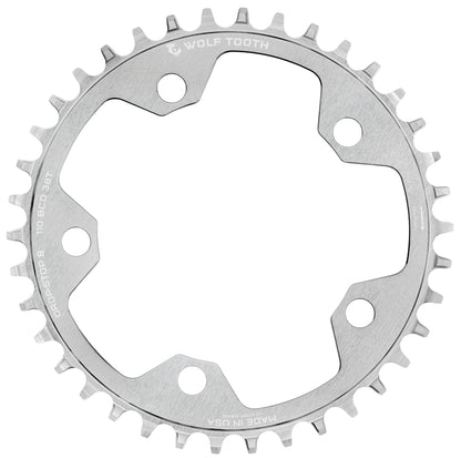 Drop-Stop B / 38T 110 BCD Gravel / CX / Road Chainrings - Raw Silver