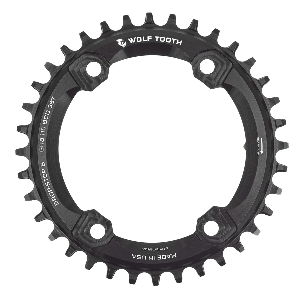 110 BCD Asymmetric 4 Bolt Chainrings Shimano GRX Cranks