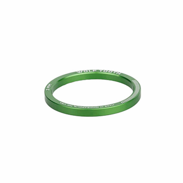 3mm / Green Precision Headset Spacers - Green
