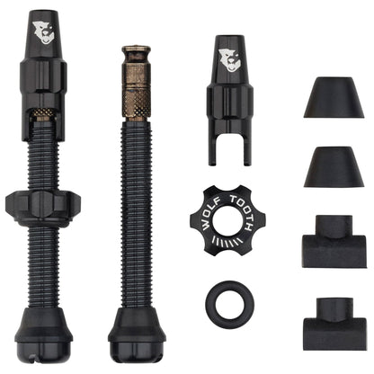44mm / Black Tubeless Valve Stem Kit for Clik Valve