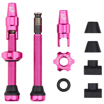 44mm / Pink Tubeless Valve Stem Kit for Clik Valve