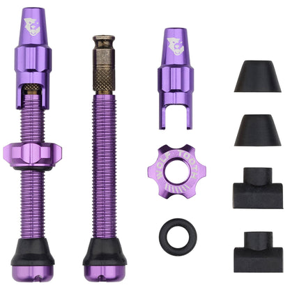 44mm / Ultraviolet Purple Tubeless Valve Stem Kit for Clik Valve