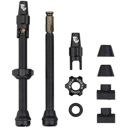 60mm / Black Tubeless Valve Stem Kit for Clik Valve