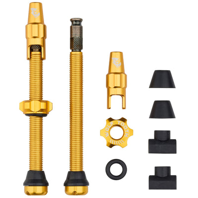 60mm / Gold Tubeless Valve Stem Kit for Clik Valve