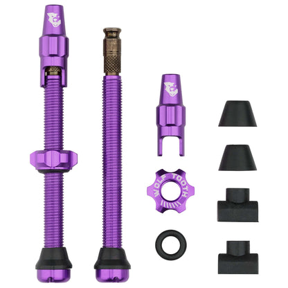 60mm / Ultraviolet Purple Tubeless Valve Stem Kit for Clik Valve