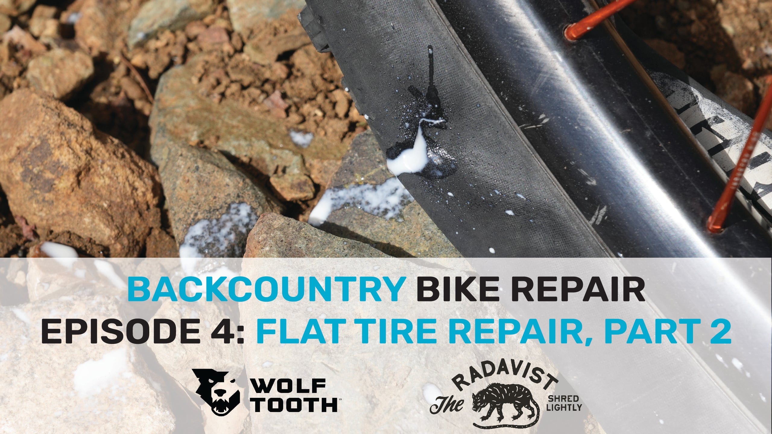 Load video: Backcountry Bike Repair video series number 3. Flat tire repair, part 1.