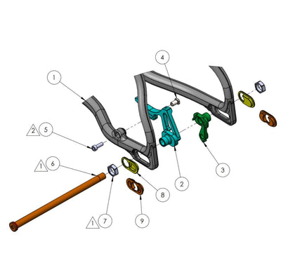 11. Tuning Chip Dropout Geared Conversion Kit for Post Mount Brakes Tuning Chip™ Dropout Replacement Parts