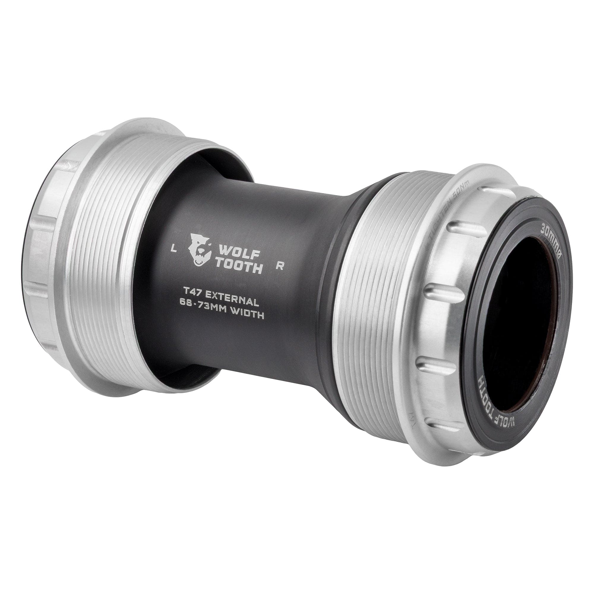 30mm / Raw Silver T47 External Bottom Bracket