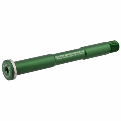 100mm / Standard / Green Front Axle for Fox Suspension Forks - Green