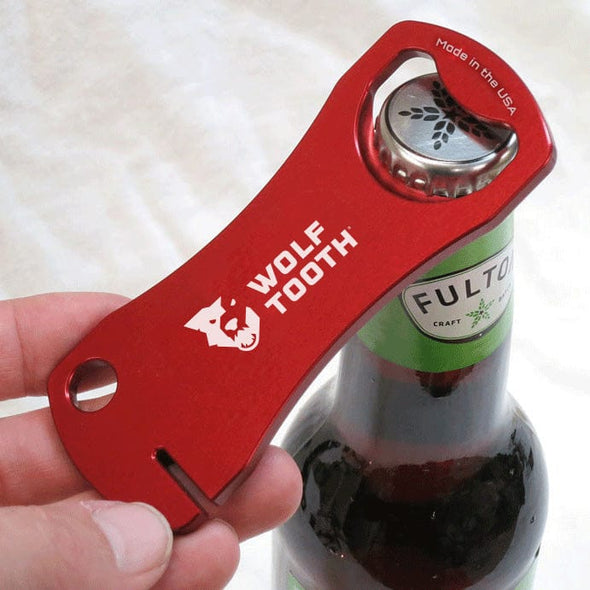 Silver / Aluminum Bottle Opener With Rotor Truing Slot - Silver