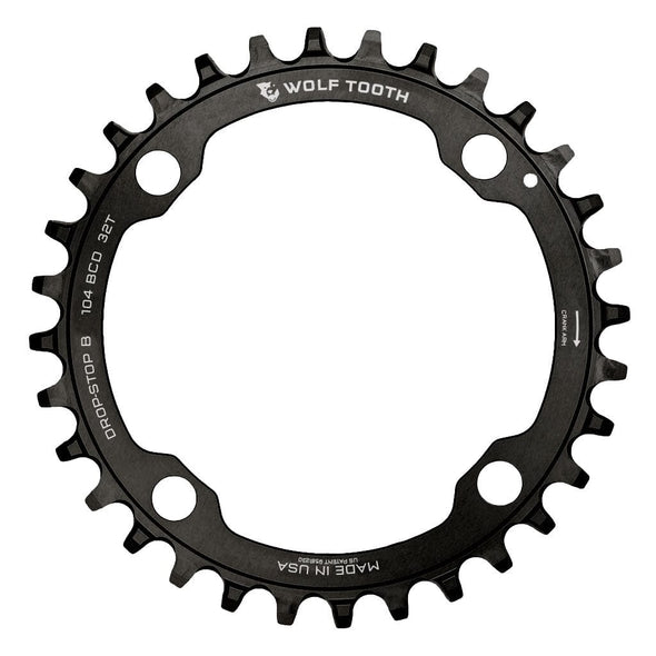 Black / 32T / Drop-Stop B 104 BCD Chainrings