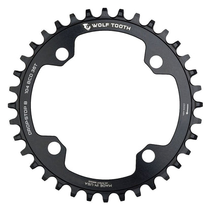 Black / 36T / Drop-Stop B 104 BCD Chainrings - Drop-Stop A