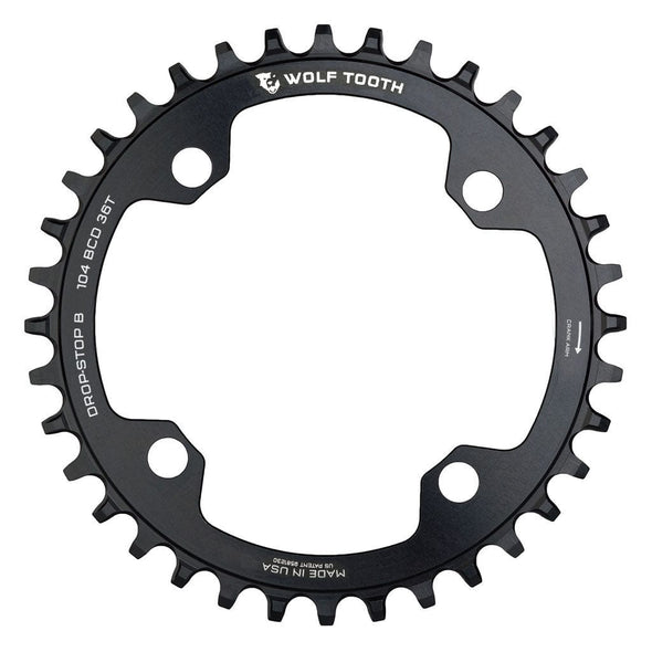 Black / 36T / Drop-Stop B 104 BCD Chainrings