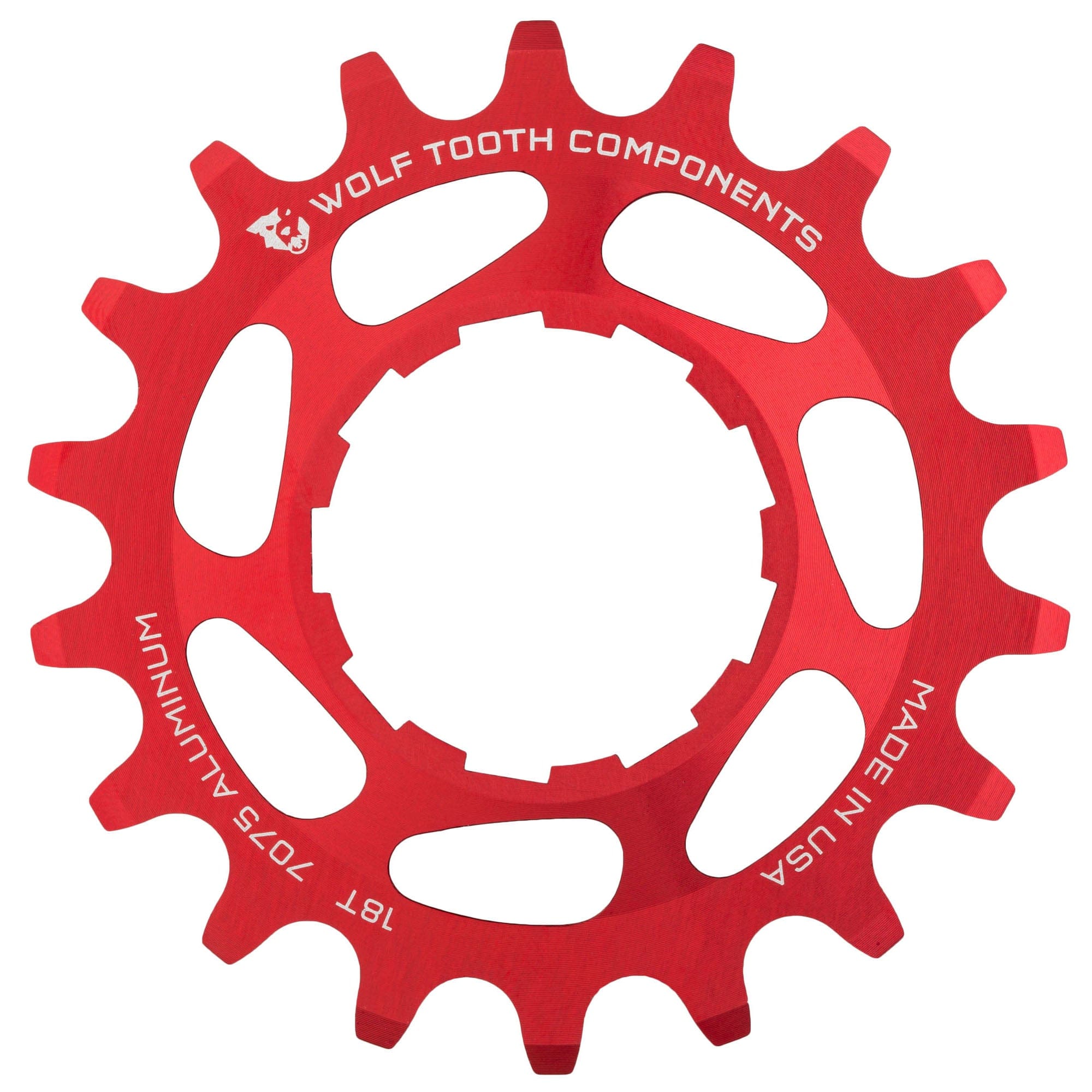 Red / 19T Aluminum Single Speed Cog - Red - 19T